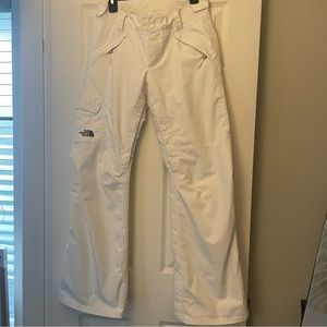 North Face white snow pants